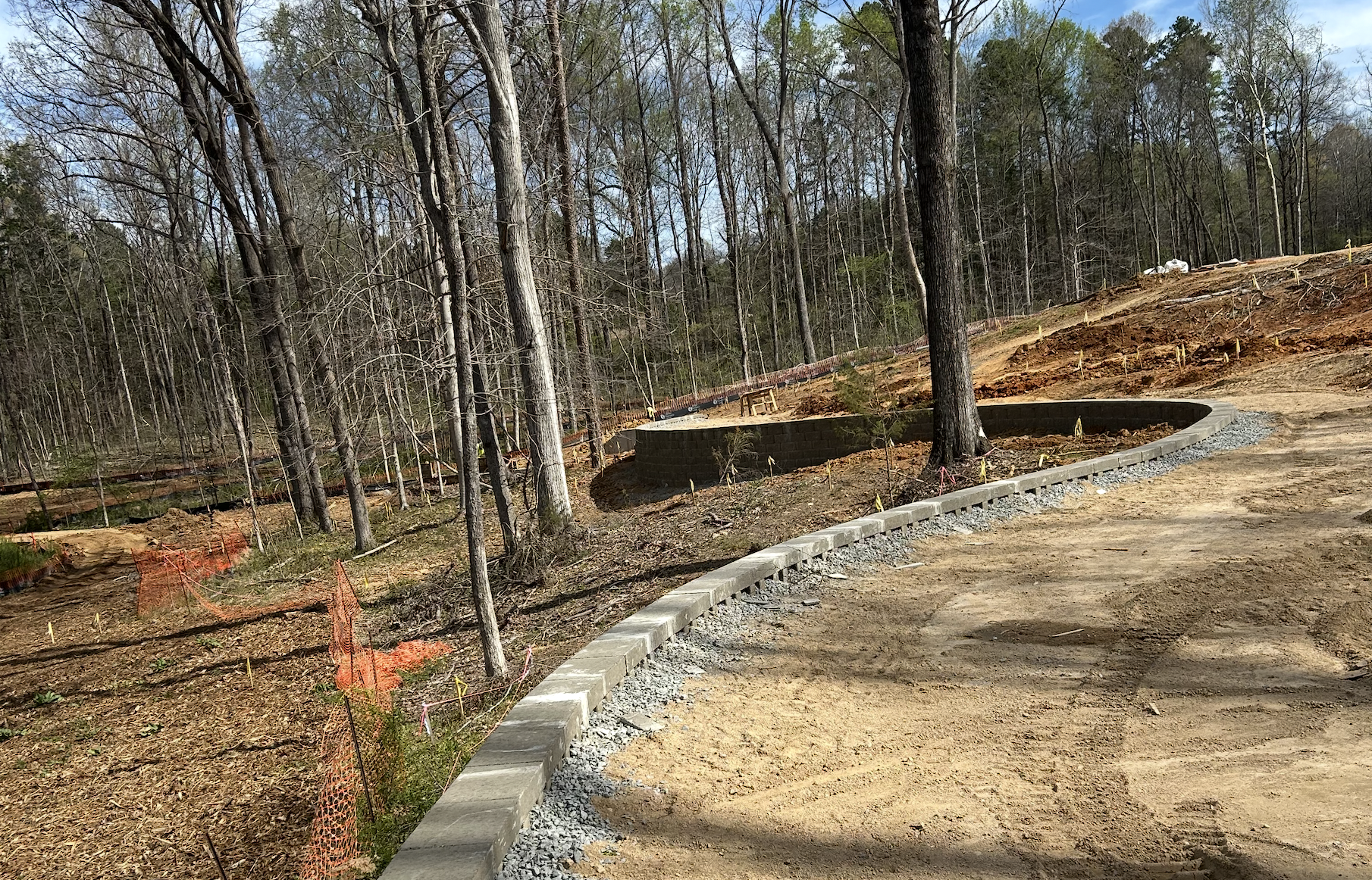 Site Grading and Retention Wall Construction